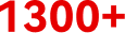 1300+